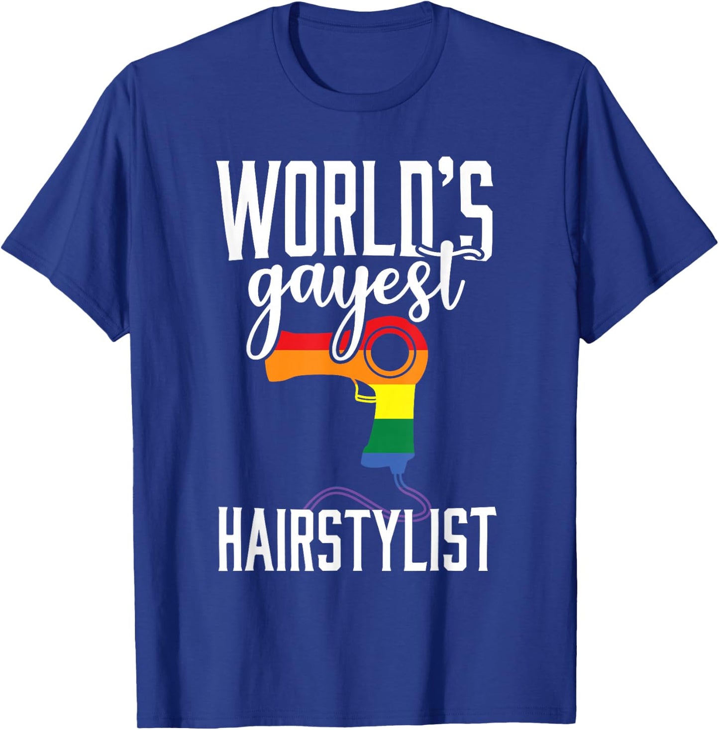 Gay Hairstylist Funny LGBT Pride Hairdresser Barber T-Shirt - T-Shirt | Royal