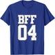 BFF 04 Best Friends Matching Bestie Friendship Day Shirt T-Shirt - T-Shirt | Royal