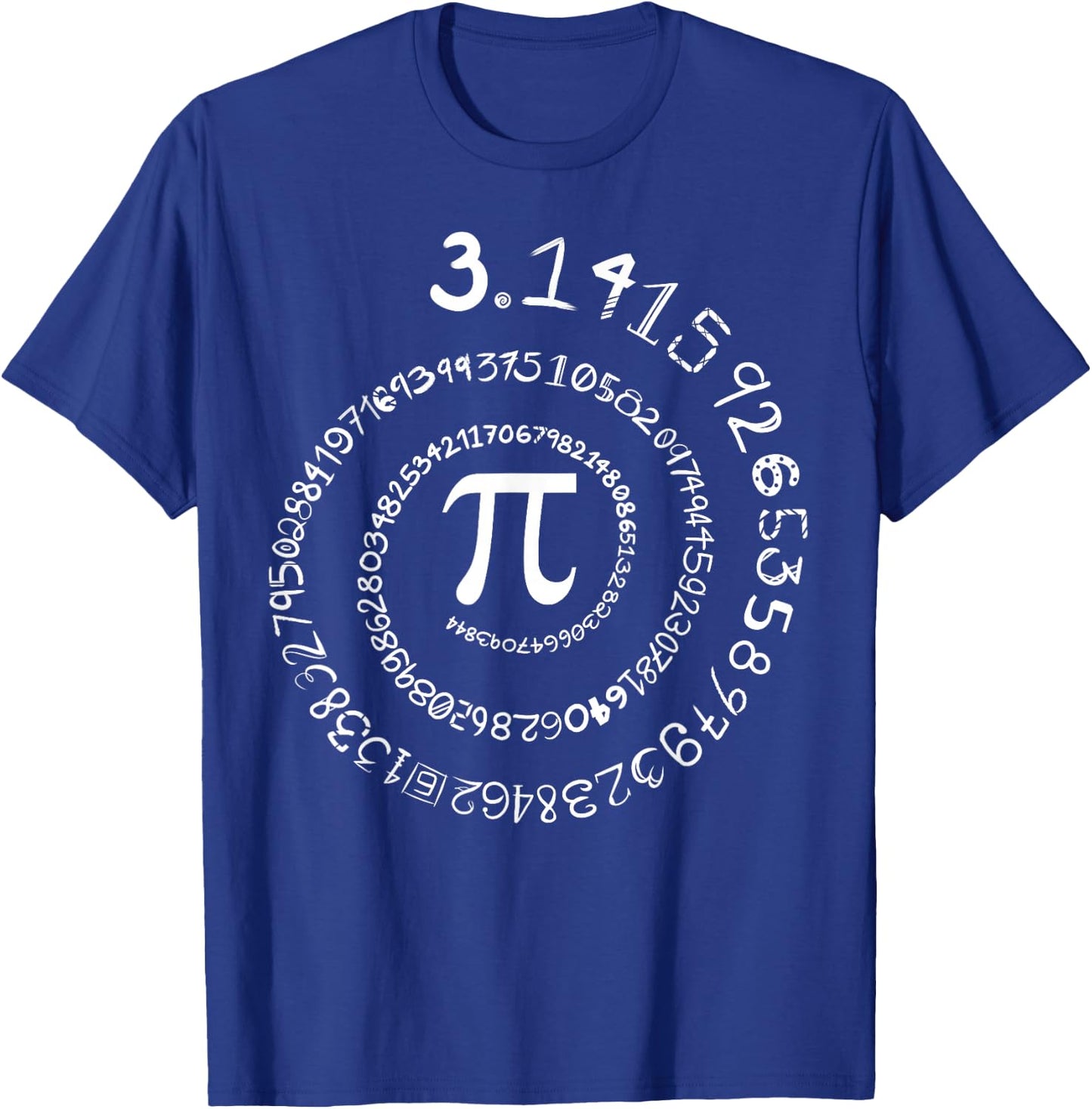 Pi Spiral Shirt Science Math Pi Day Men Women Kids Gift T-Shirt - T-Shirt | Royal