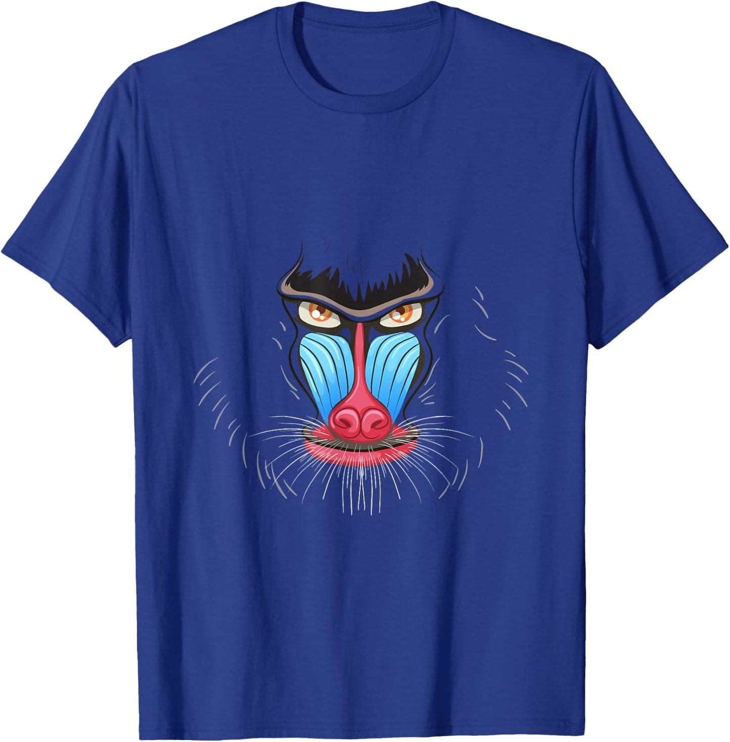 BABOON Face Costume Shirt Animal Halloween Shirt Baboon T-Shirt - T-Shirt | Royal