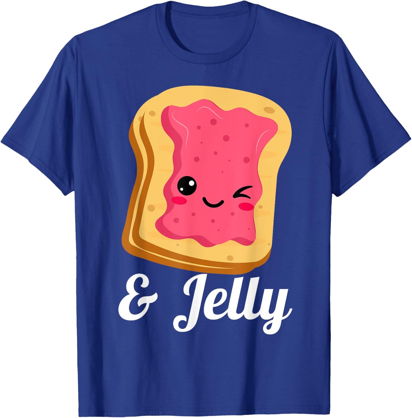 Peanut Butter & Jelly PB&J Matching Strawberry Jam Twins. T-Shirt - T-Shirt | Royal