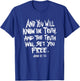 Truth will set you free - Bible verse Christian Faith Quote T-Shirt - T-Shirt | Royal