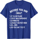 RC Airplane Remote Controlled Seaplane RC Hobby Plane T-Shirt - T-Shirt | Royal
