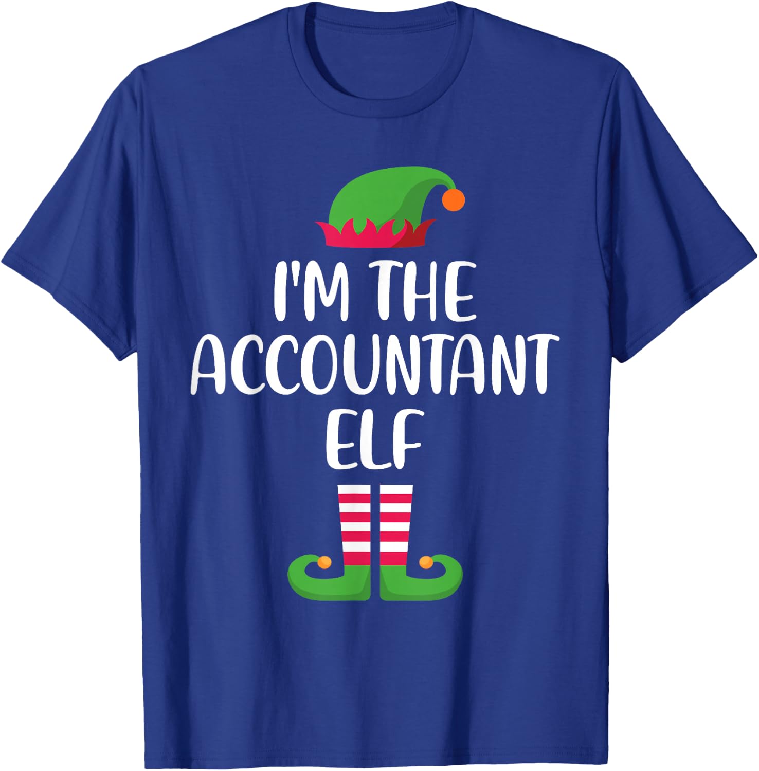 Accountant Elf Family Matching Christmas Group Funny Xmas T-Shirt - T-Shirt | Royal