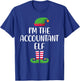 Accountant Elf Family Matching Christmas Group Funny Xmas T-Shirt - T-Shirt | Royal