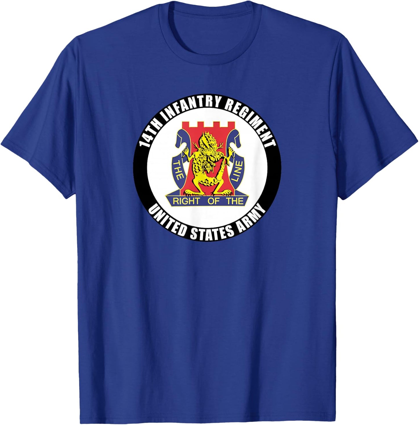 14th Infantry Regiment United States Army Veteran Military T-Shirt - T-Shirt | Royal