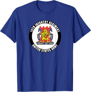 14th Infantry Regiment United States Army Veteran Military T-Shirt - T-Shirt | Royal