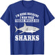 Great White Shark Largest Predator Fish Biologists Zoologist T-Shirt - T-Shirt | Royal