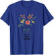 Happiness Is Being Nan Life - Flower Art-Grandma T-Shirt - T-Shirt | Royal
