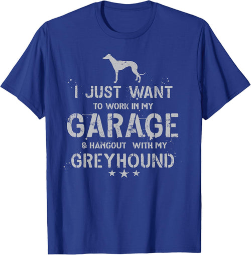 Funny Greyhound Dad Garage Men Hang