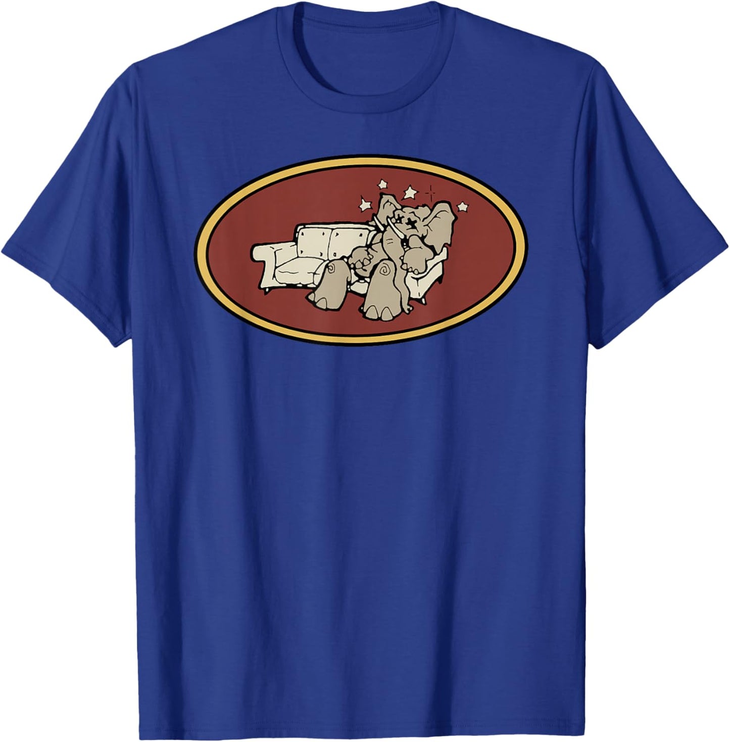 Brooklyn Dust Music Elephant Logo (Prairie Sand) T-Shirt - T-Shirt | Royal