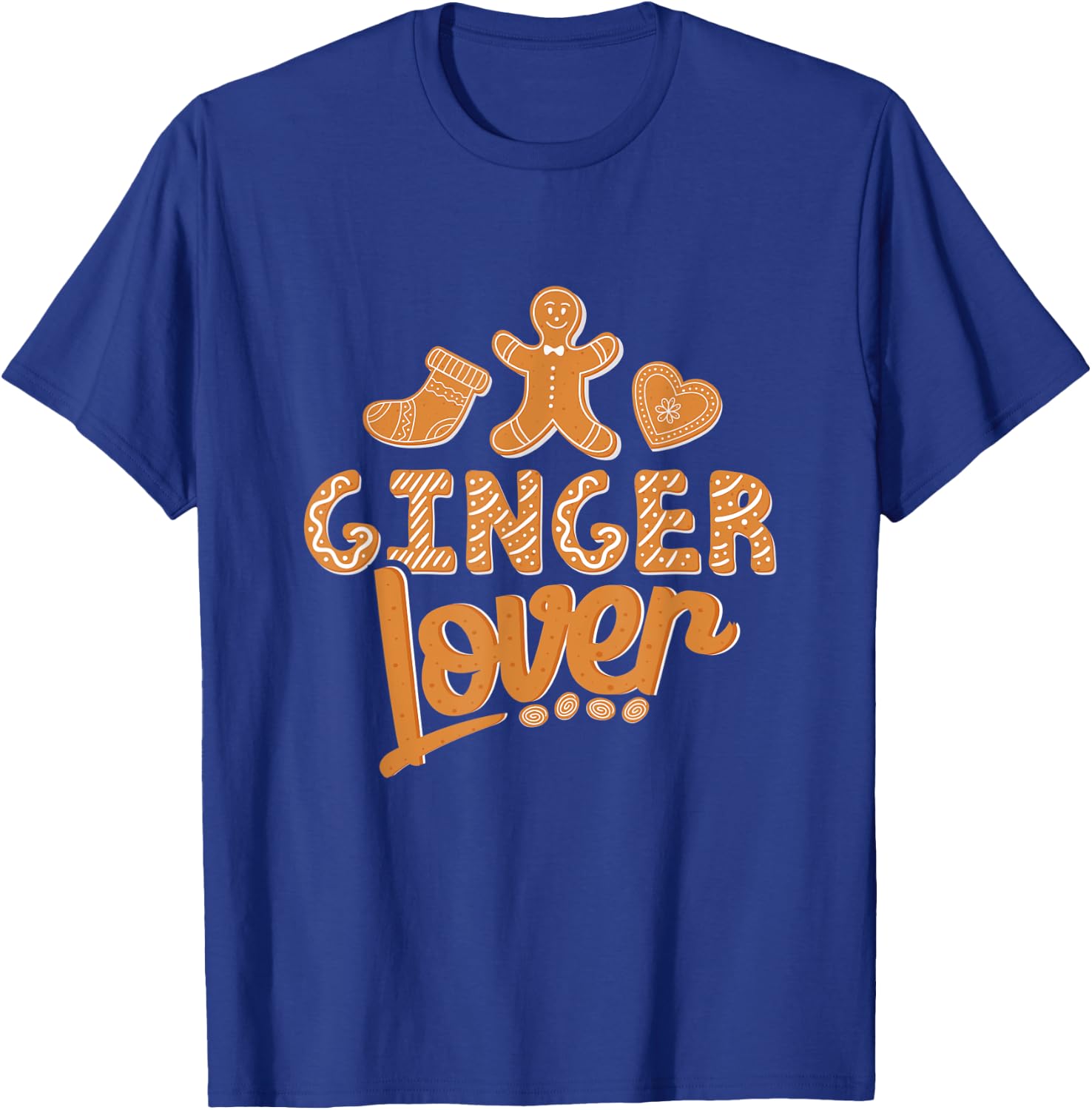 Gingerbread Lover Christmas Baking Baker Holiday T-Shirt - T-Shirt | Royal