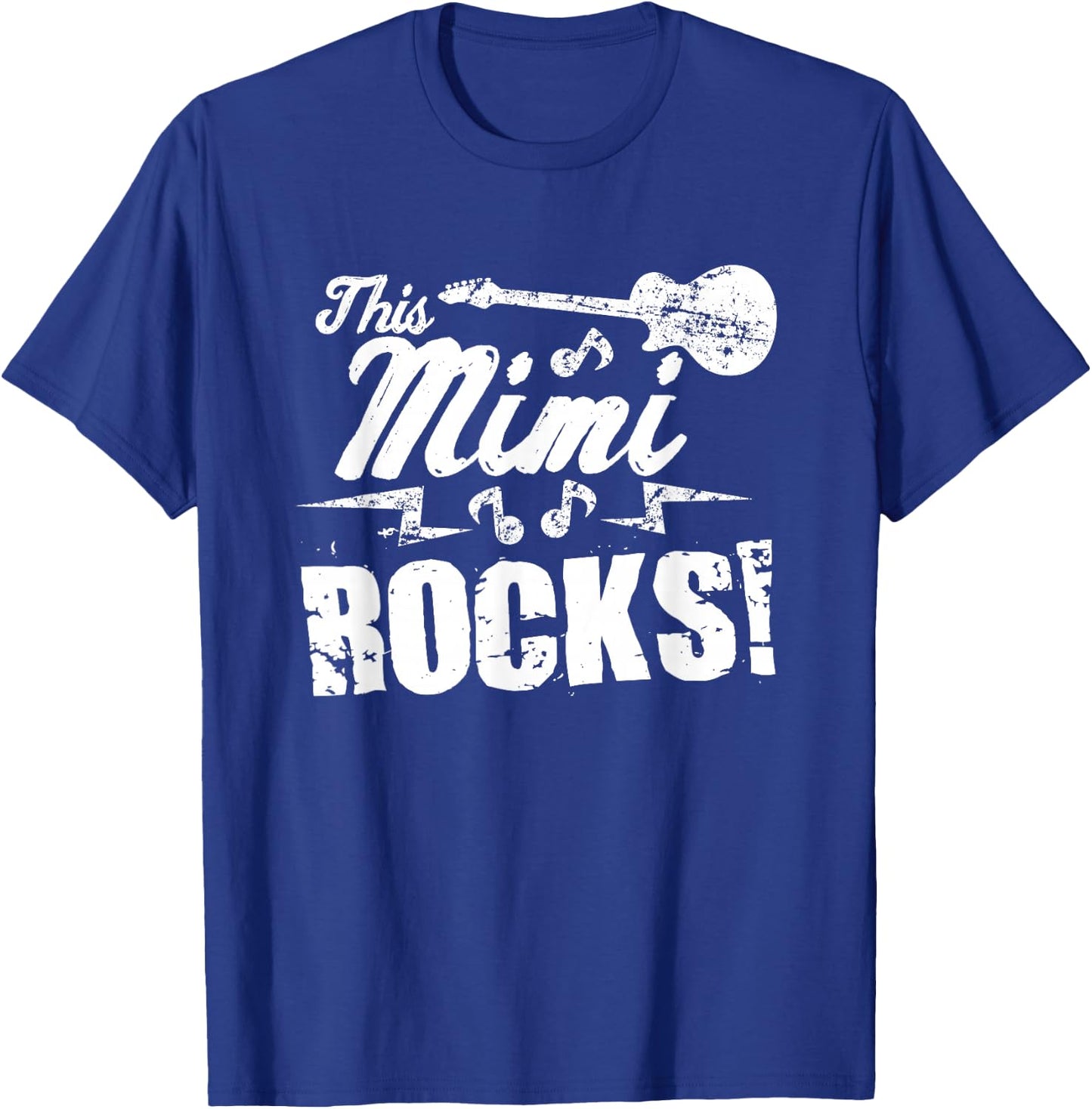 This Mimi Rocks T Shirt - Guitar Rock n Roll Funny T-Shirt - T-Shirt | Royal