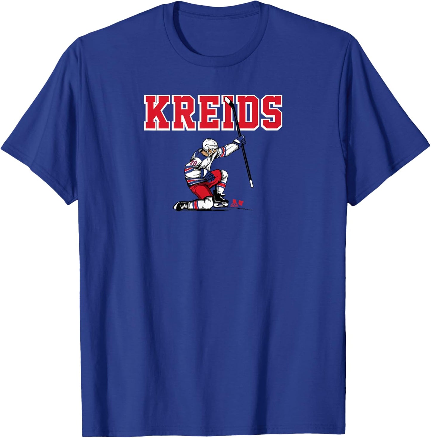 Chris Kreider: Kreids - New York Hockey T-Shirt - T-Shirt | Royal