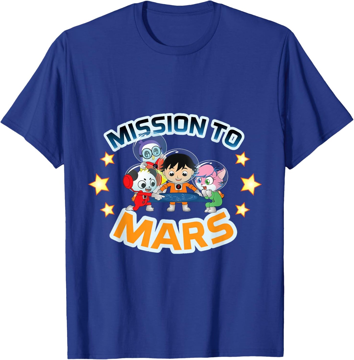 Ryan's World Galaxy Explorers Mission to Mars T-Shirt - T-Shirt | Royal