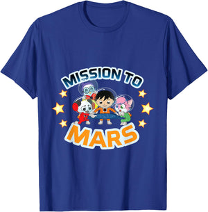 Ryan's World Galaxy Explorers Mission to Mars T-Shirt - T-Shirt | Royal