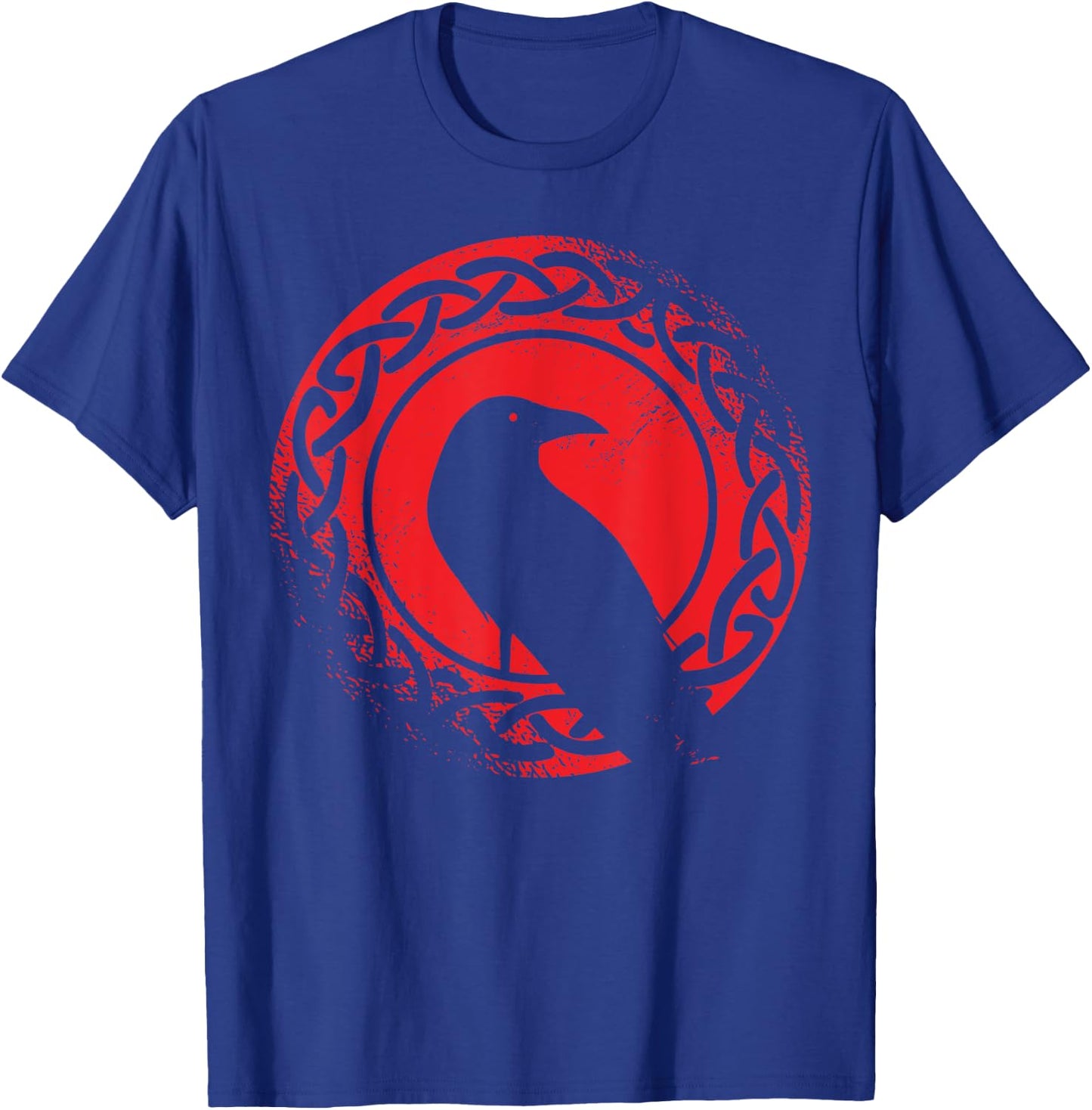 Beautiful Black Crow Raven Bird Watch. Birds Silhouette T-Shirt - T-Shirt | Royal