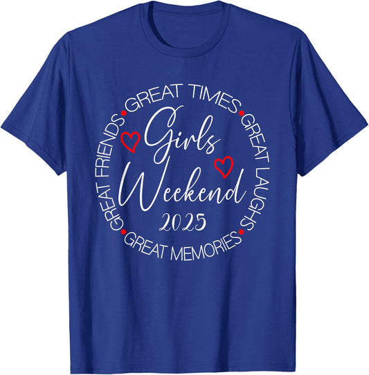 Girls Trip 2025 Weekend Vacation Matching Group T-Shirt - T-Shirt | Royal