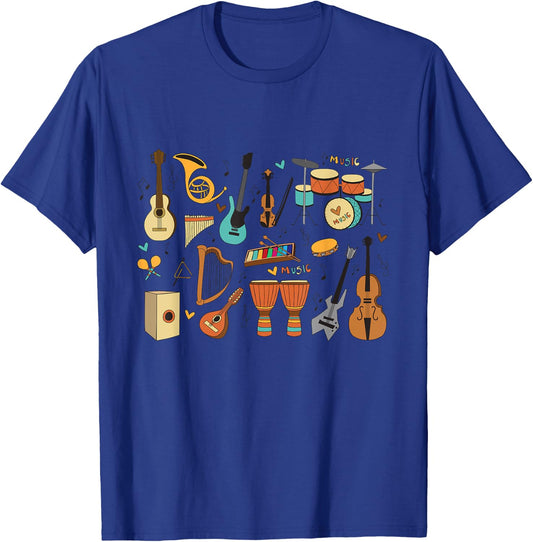 Music Education Funny for Music Teacher Women Girls Kids T-Shirt - T-Shirt | Royal
