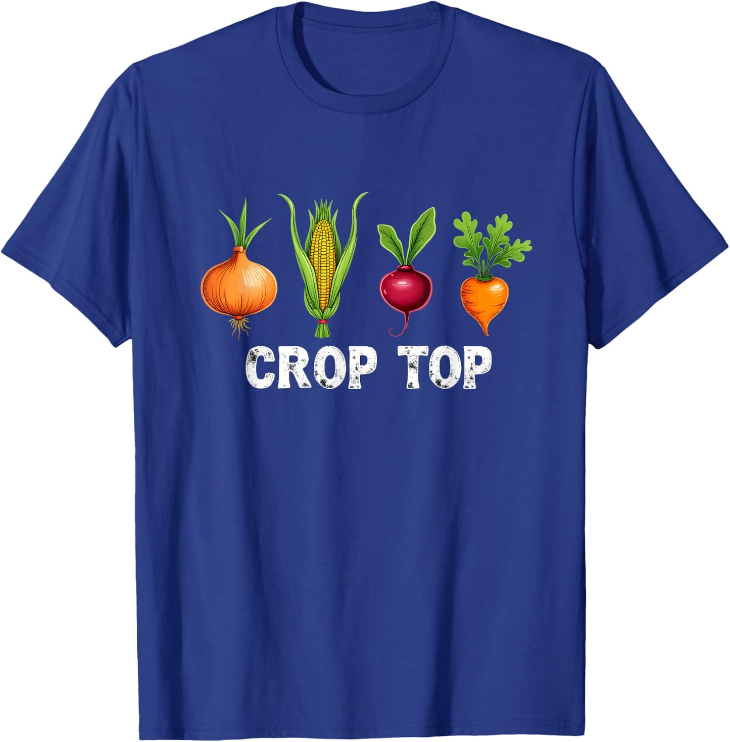 Farming Vegetable Crop Top T-Shirt - T-Shirt | Royal