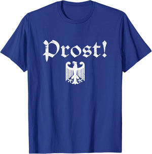 Vintage Oktoberfest Men Women German Coat of Arms Prost T-Shirt - T-Shirt | Royal