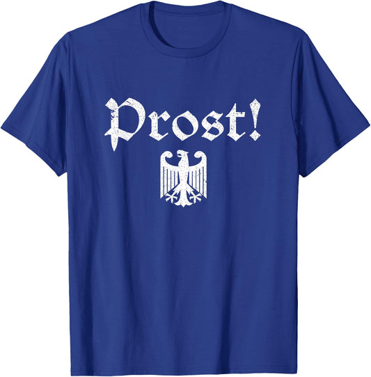 Vintage Oktoberfest Men Women German Coat of Arms Prost T-Shirt - T-Shirt | Royal