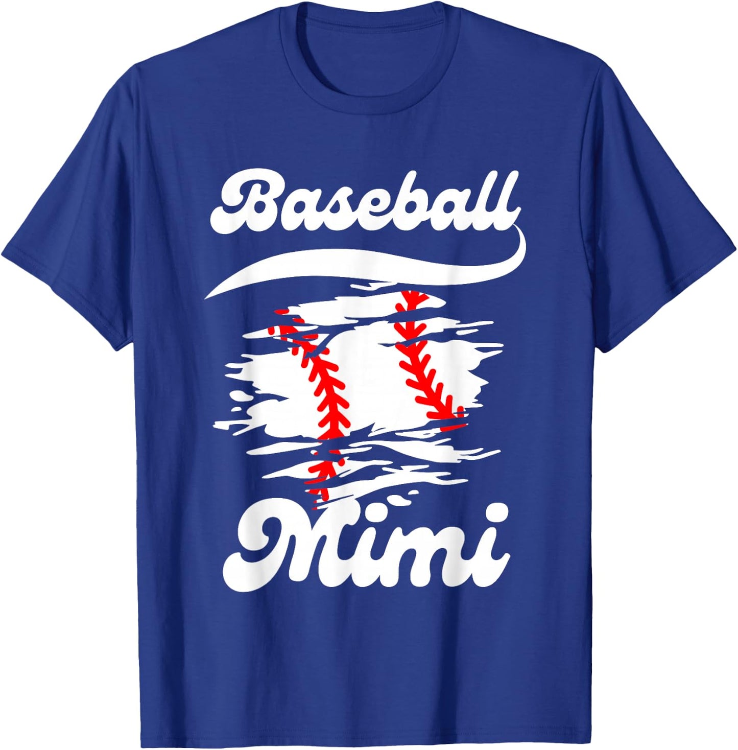 Baseball Mimi Women Family Matching Mimi Baseball Mother T-Shirt - T-Shirt | Royal
