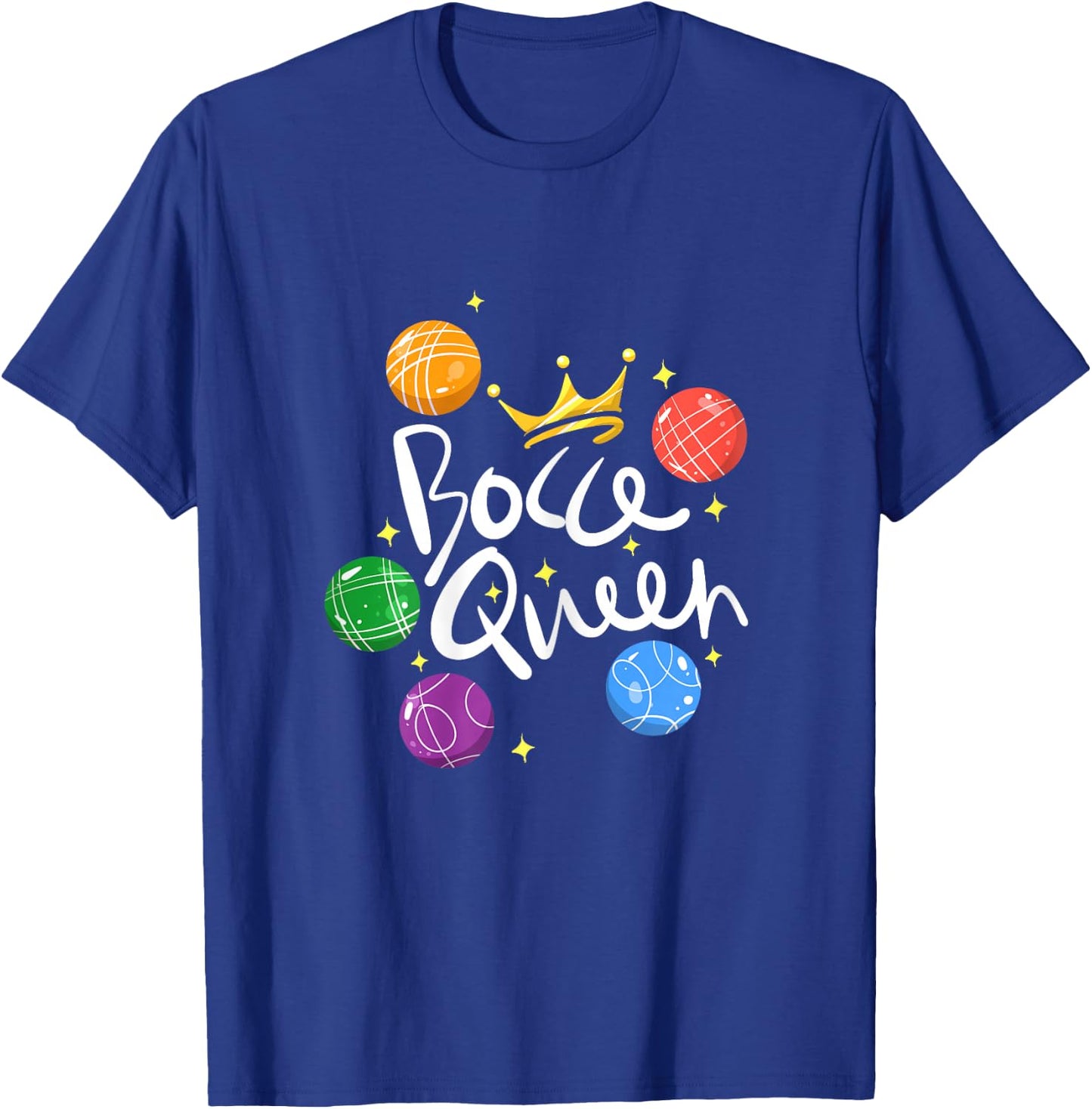 Bocce Ball Bocce Queen T-Shirt - T-Shirt | Royal