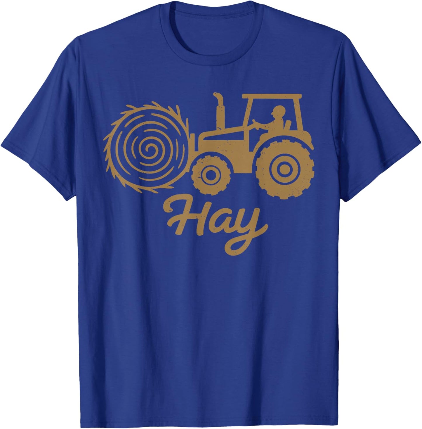 Tractor Hay Farming Farmer Country Life Design T-Shirt - T-Shirt | Royal