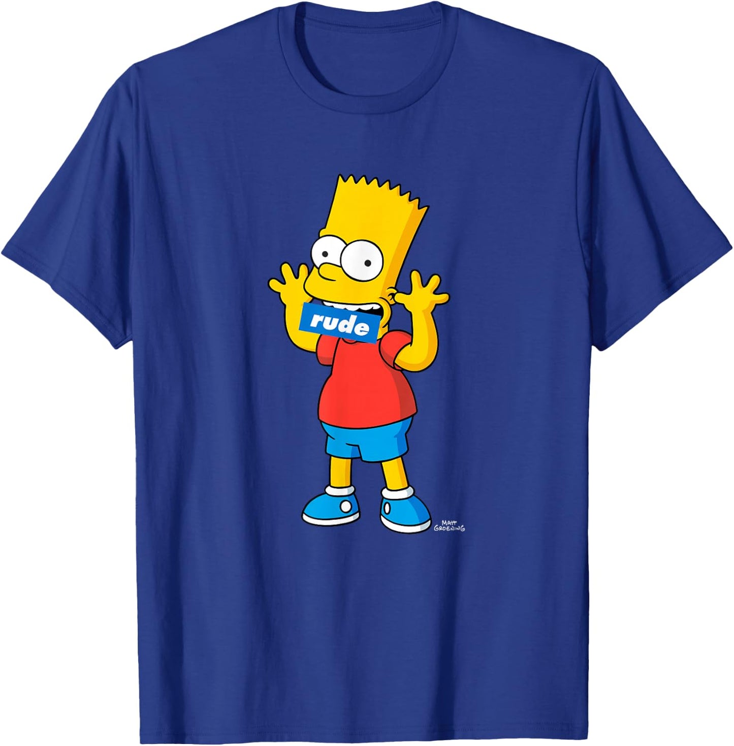 The Simpsons Bart Simpson Rude Mouth T-Shirt - T-Shirt | Royal