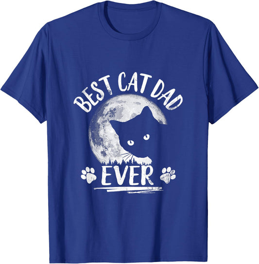 Black Cat Shirt: Best Cat Dad Ever Funny Cat Daddy Women T-Shirt - T-Shirt | Royal