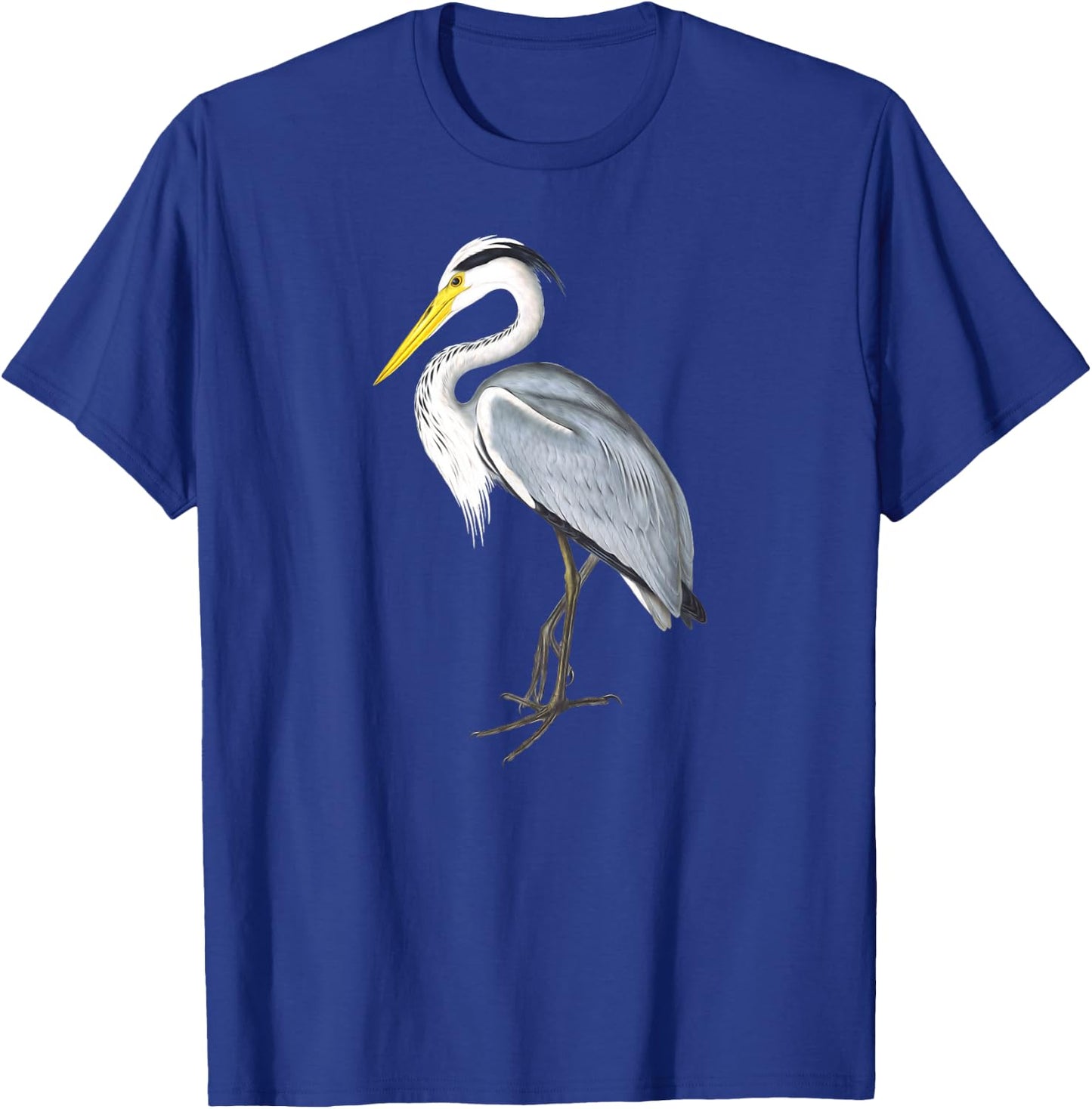 Great Blue Heron Enthusiast Birdwatcher Birder T-Shirt - T-Shirt | Royal