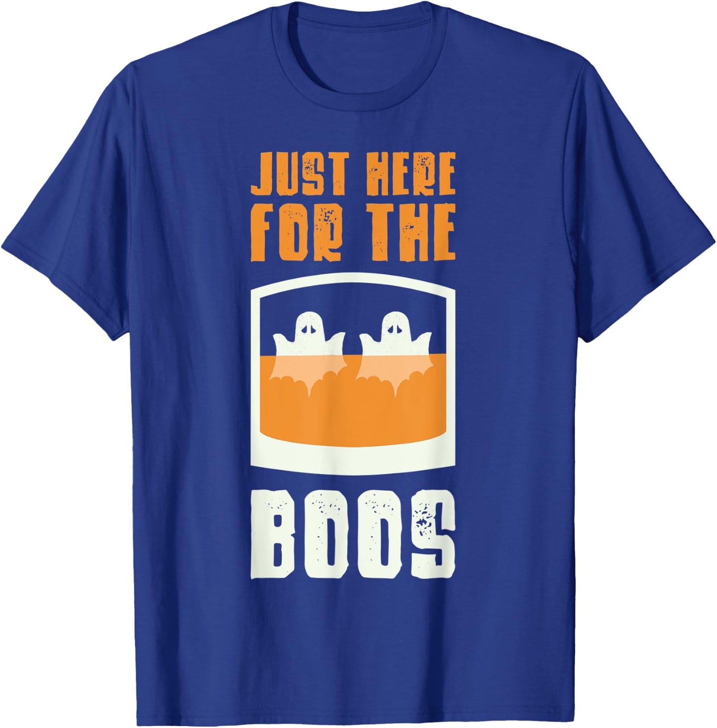 Just Here For The Boos Whiskey Bourbon Halloween Whiskey T-Shirt - T-Shirt | Royal
