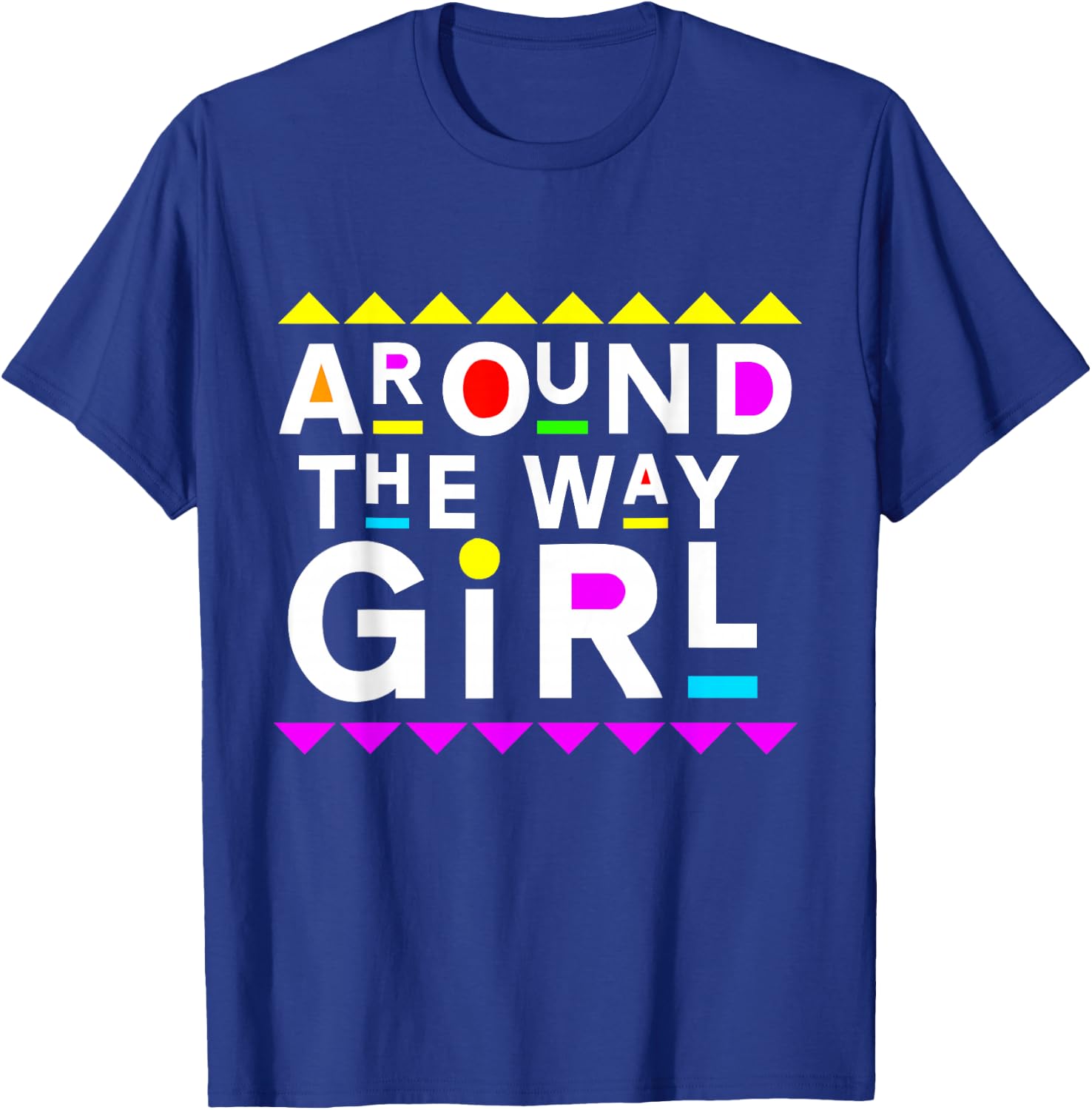 Around The Way Girl Retro 90s Style T-Shirt - T-Shirt | Royal