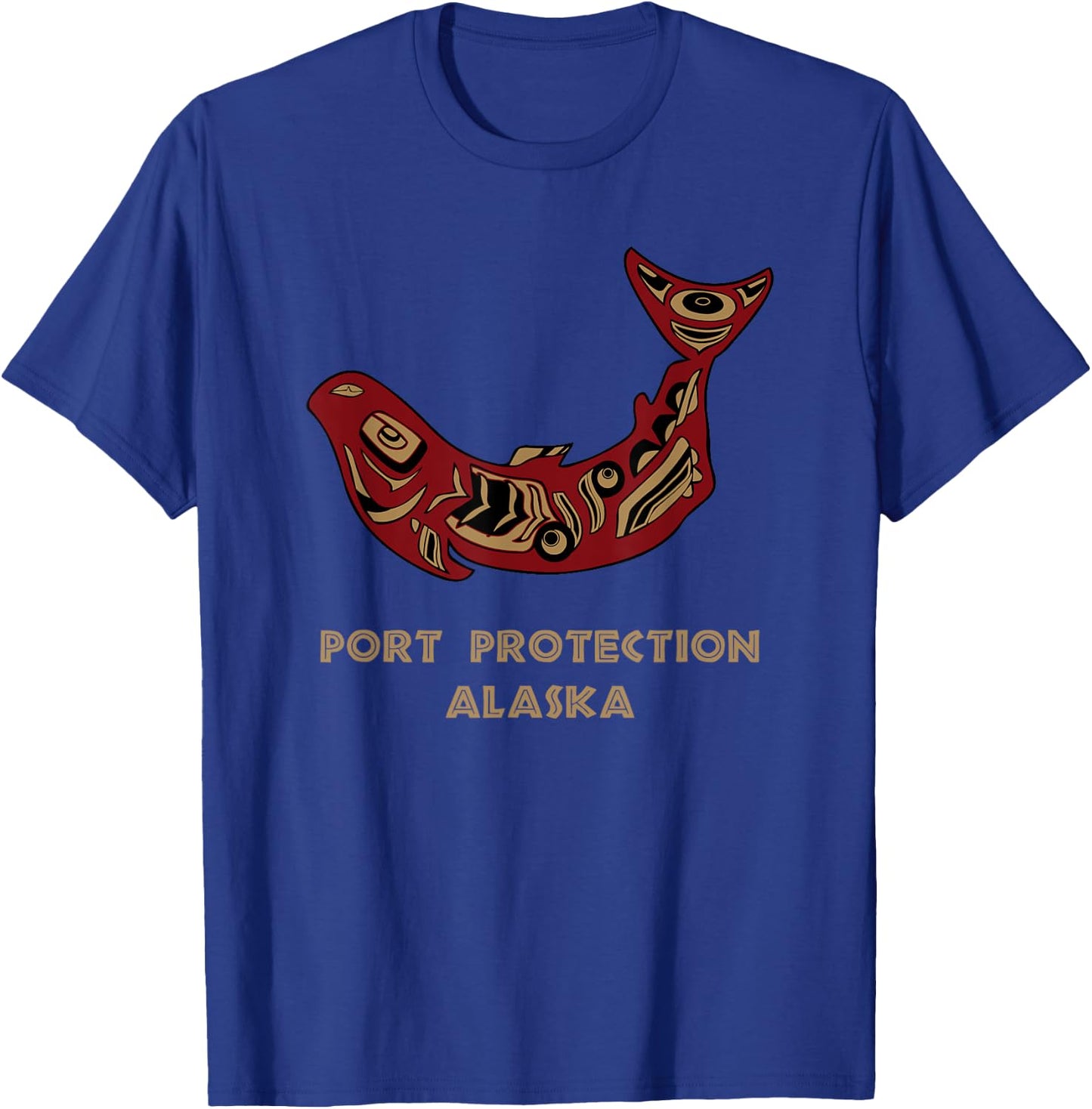 Port Protection Alaska Native American Salmon Fishermen T-Shirt - T-Shirt | Royal
