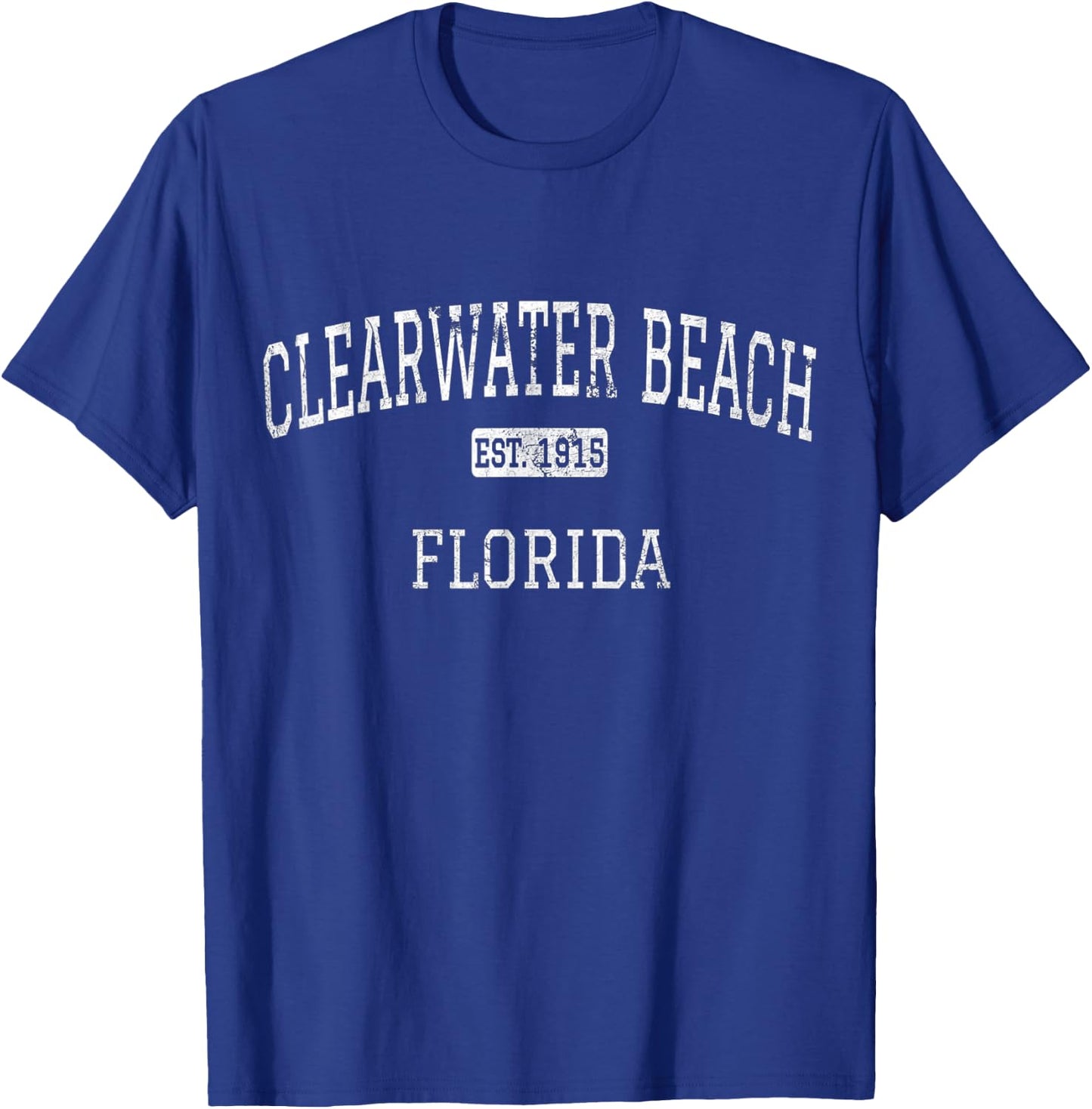Clearwater Beach Florida FL Vintage T-Shirt - T-Shirt | Royal