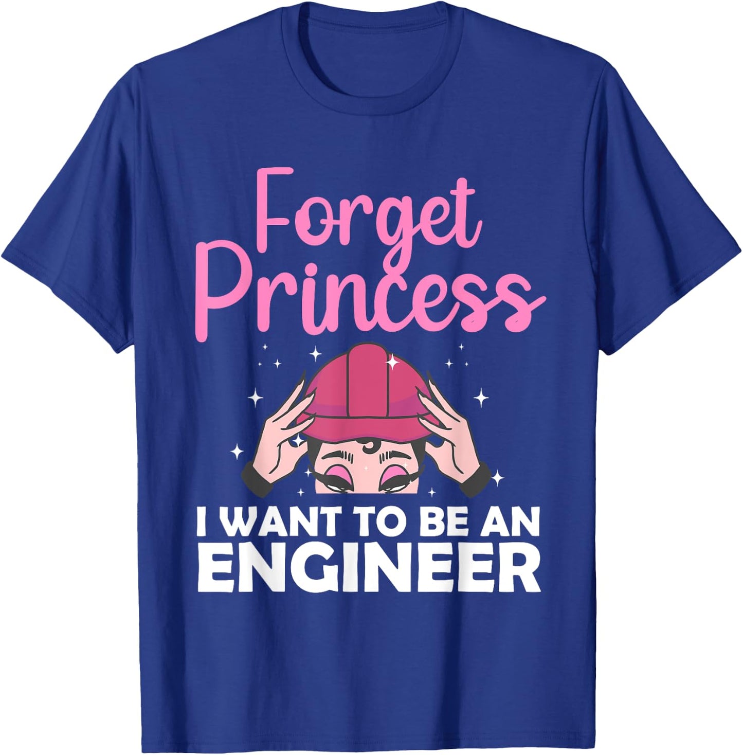 Funny Engineer Design Girls Women Kids Engineering Lovers T-Shirt - T-Shirt | Royal
