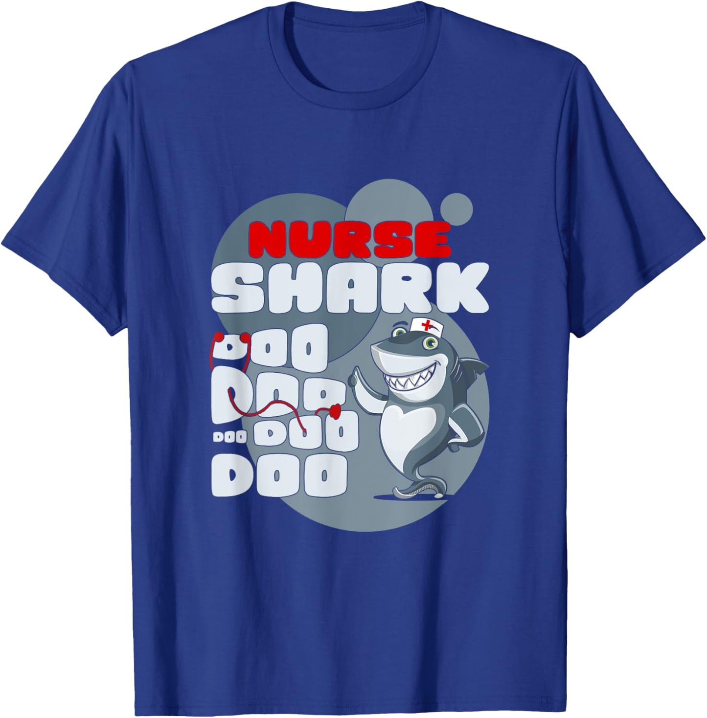 Funny Shark Nurse RN LPN CNA Nurse Practitioners T-Shirt - T-Shirt | Royal