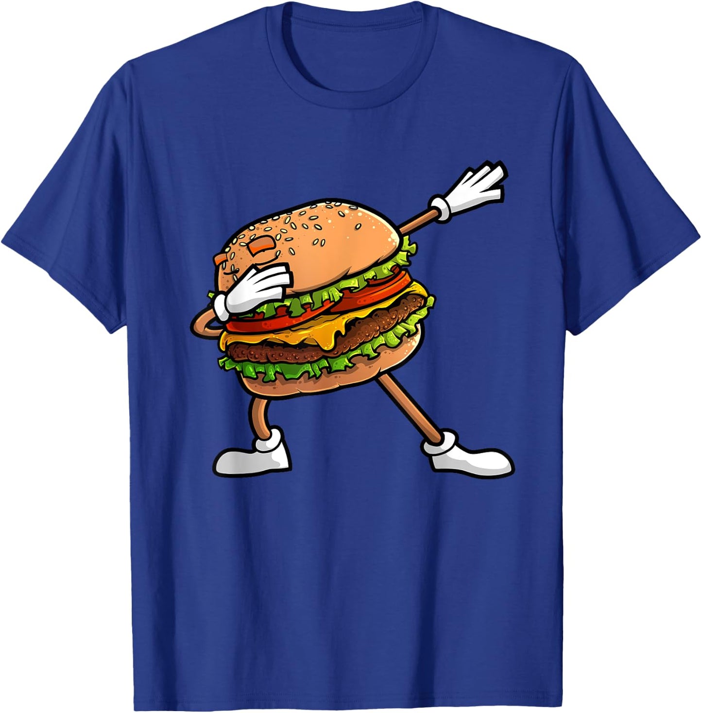 Funny Hamburger Art Kids Men Women Cheeseburger Lover T-Shirt - T-Shirt | Royal