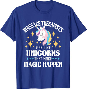 Massage Therapists Are Like Unicorns - Massage Therapy LMT T-Shirt - T-Shirt | Royal