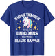 Massage Therapists Are Like Unicorns - Massage Therapy LMT T-Shirt - T-Shirt | Royal