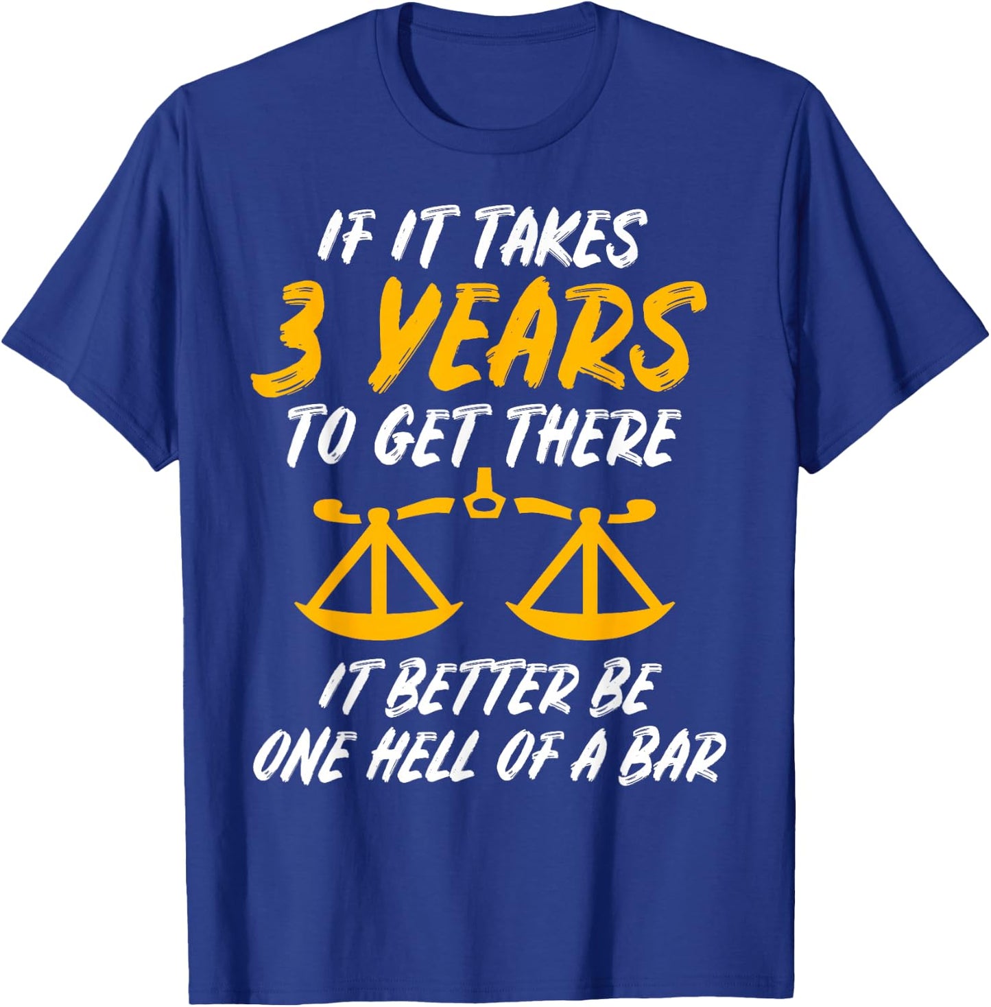 Law Student Lawyer Attorney Gift: & Graphic T-Shirt - T-Shirt | Royal