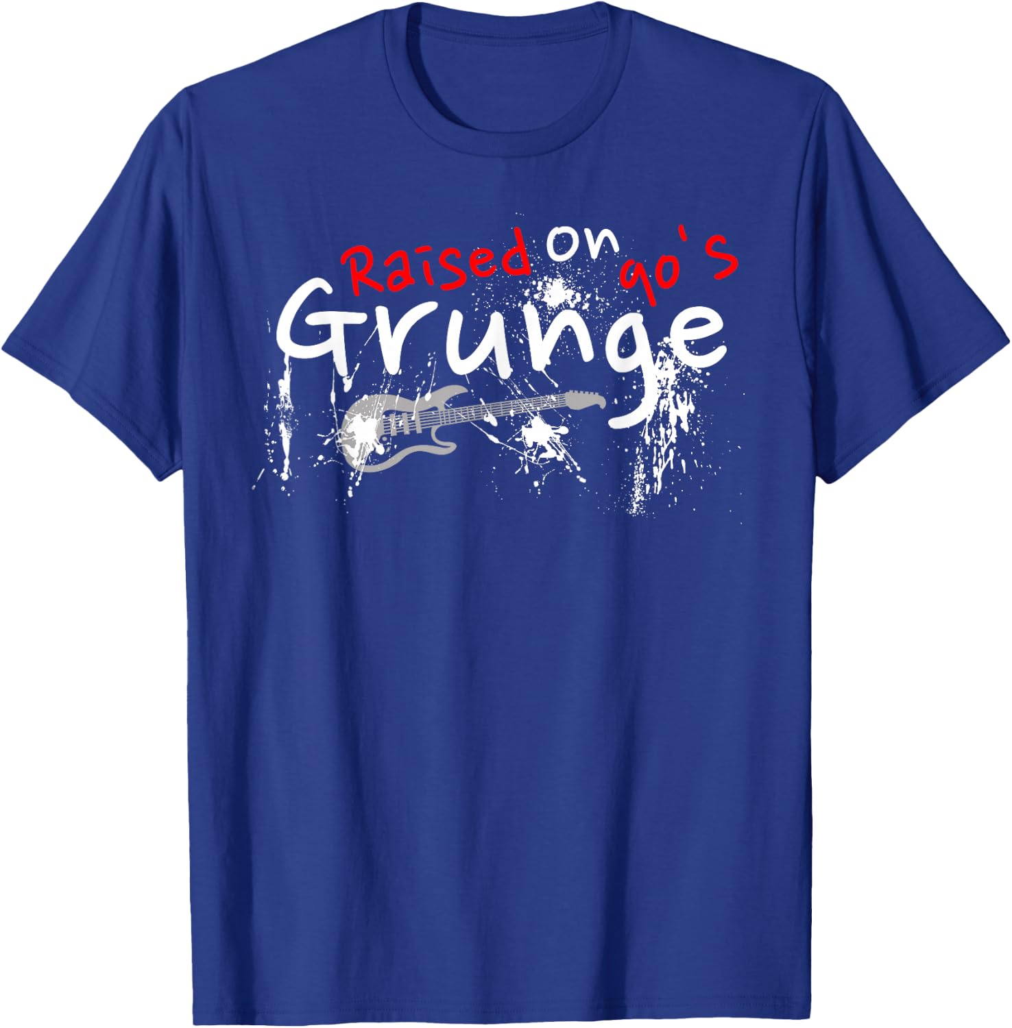Raised On 90's Grunge Rock Music Lover T-Shirt - T-Shirt | Royal