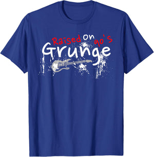 Raised On 90's Grunge Rock Music Lover T-Shirt - T-Shirt | Royal