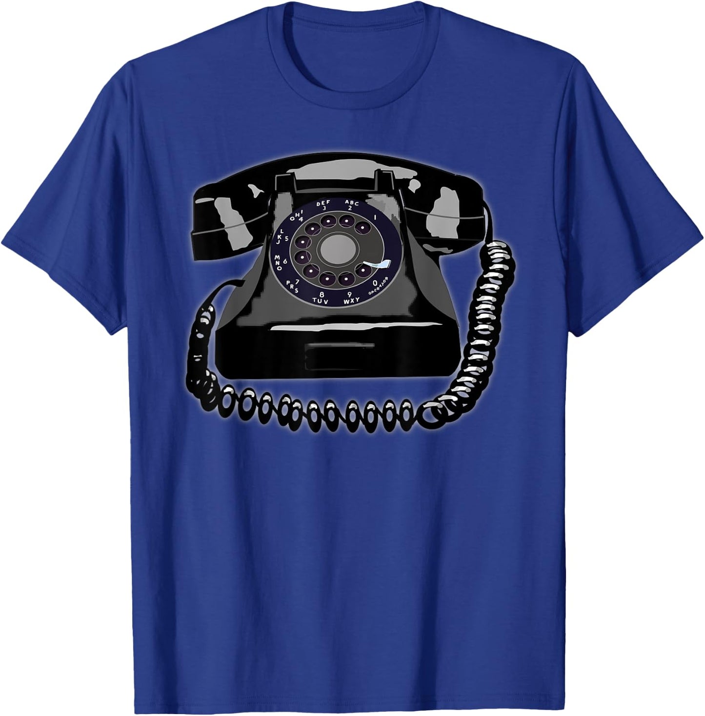 Rotary Phone Classic Vintage Telecommunications T-Shirt - T-Shirt | Royal