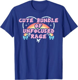 Cute Bundle of Unfocused Rage Funny Pastel Goth Gift Rainbow T-Shirt - T-Shirt | Royal