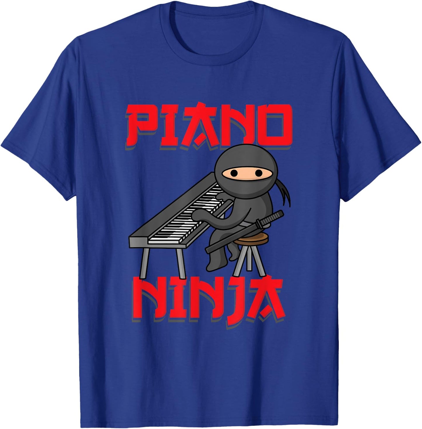 Piano Ninja | Funny Keyboard Player Pianist Gift T-Shirt - T-Shirt | Royal