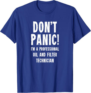 Oil and Filter Technician T-Shirt - T-Shirt | Royal