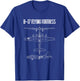 Vintage WW2 B-17 Flying Fortress Airplane Plan T-Shirt - T-Shirt | Royal
