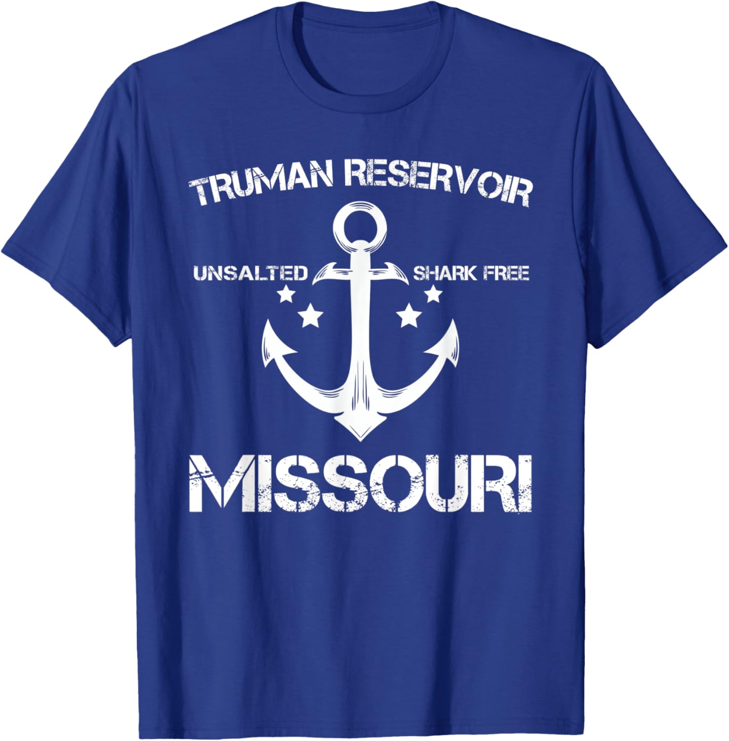 TRUMAN RESERVOIR MISSOURI Funny Fishing Camping Summer Gift T-Shirt - T-Shirt | Royal
